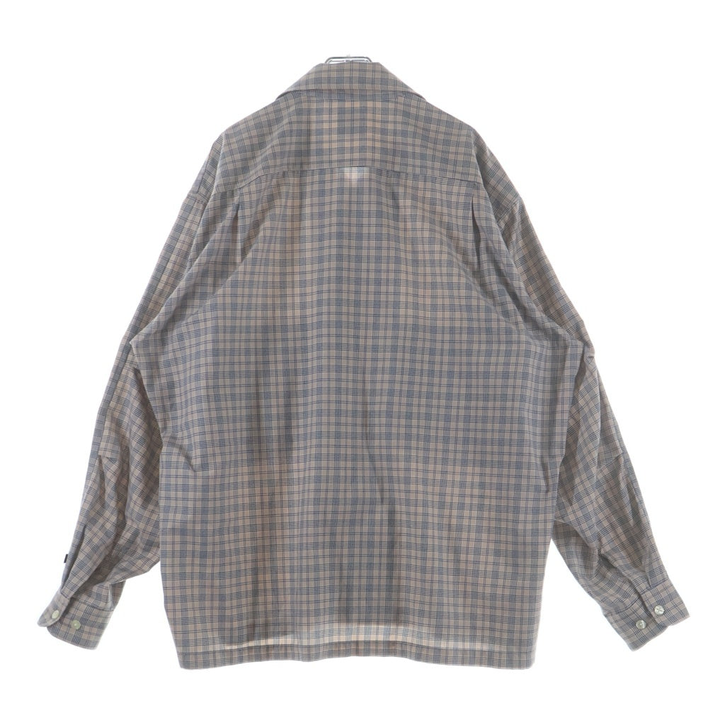 DAIWA PIER39(ダイワ ピアサーティナイン) 25AW TECH SPORTS OPEN COLLAR SHIRT L/S NOVA CHECK ノヴァチェック テックスポーツ オープンカラー長袖シャツ ベージュ BE-81025W