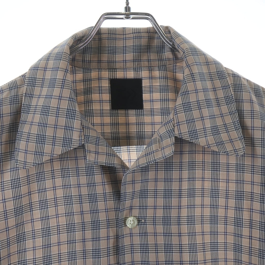DAIWA PIER39(ダイワ ピアサーティナイン) 25AW TECH SPORTS OPEN COLLAR SHIRT L/S NOVA CHECK ノヴァチェック テックスポーツ オープンカラー長袖シャツ ベージュ BE-81025W