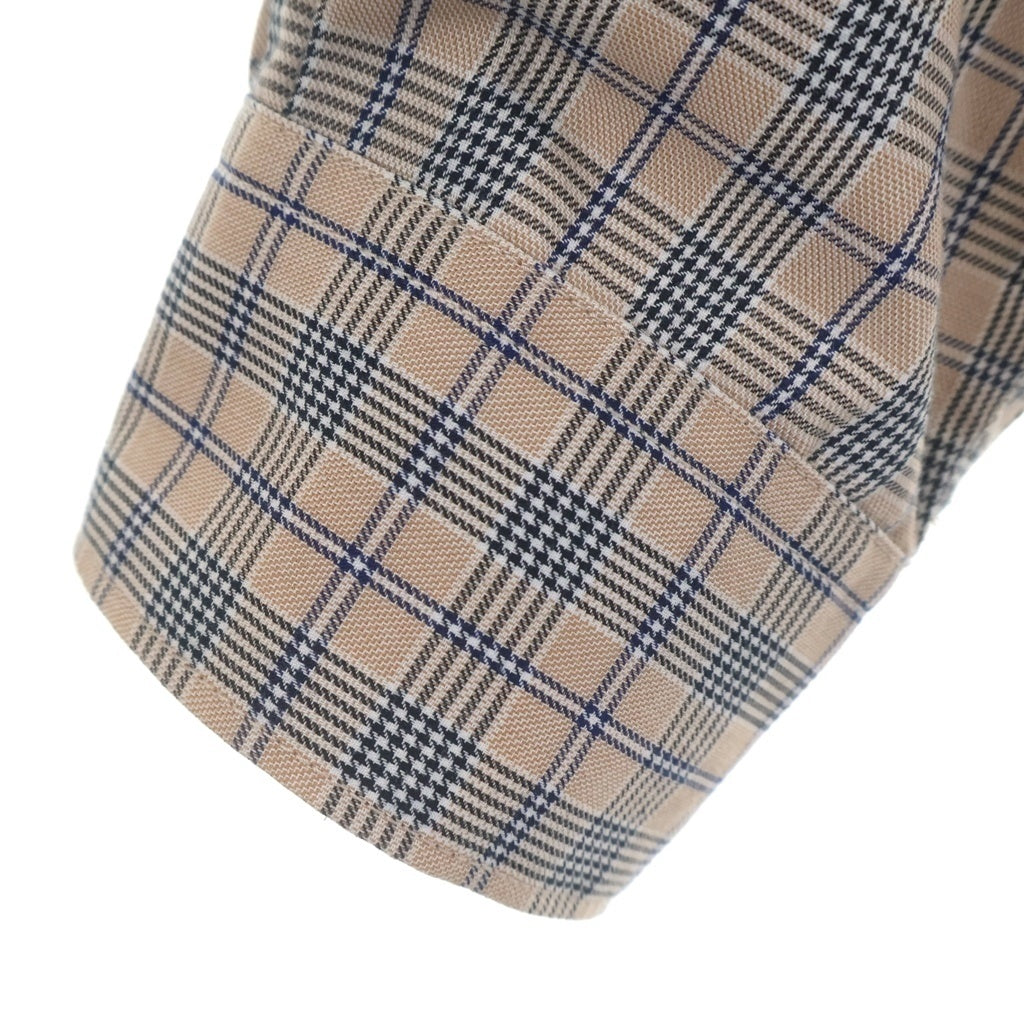 DAIWA PIER39(ダイワ ピアサーティナイン) 25AW TECH SPORTS OPEN COLLAR SHIRT L/S NOVA CHECK ノヴァチェック テックスポーツ オープンカラー長袖シャツ ベージュ BE-81025W