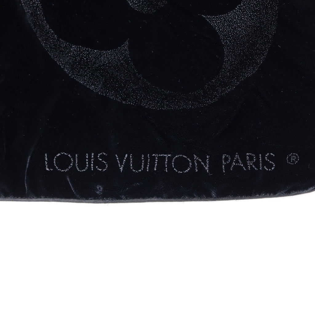 LOUIS VUITTON(ルイヴィトン) モノグラム エシャルプ ベルベット ストールマフラー ブラック レディース