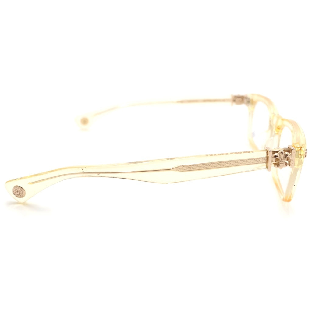 CHROME HEARTS(クロムハーツ) GITTIN ANY ?-A BSフレアテンプル ウェリントンサングラス メガネ クリア/イエロー