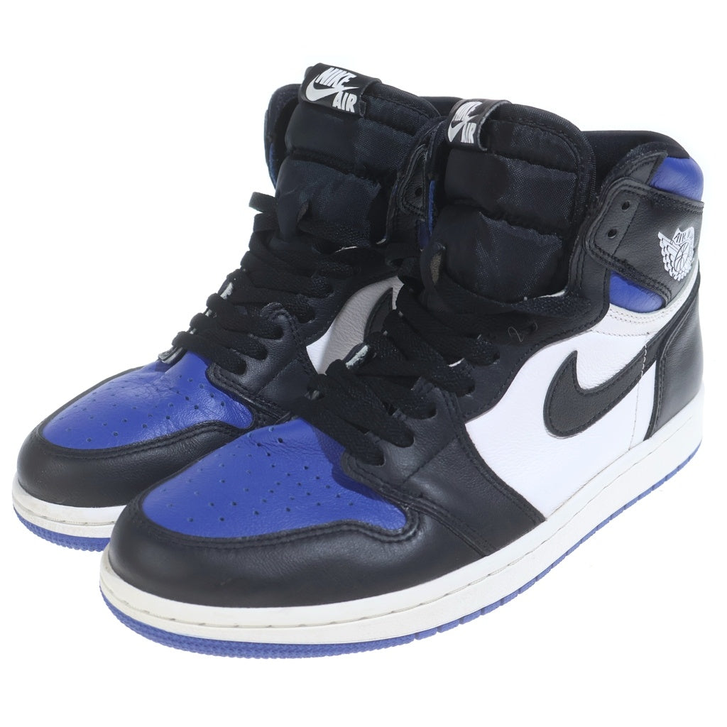 NIKE(ナイキ) AIR JORDAN 1 RETRO HIGH OG ROYAL TOE エア ジョーダン 1 レトロ ロイヤルトゥ ハイカットスニーカー ブルー/ホワイト/ブラック US8.5/26.5cm 555088-041