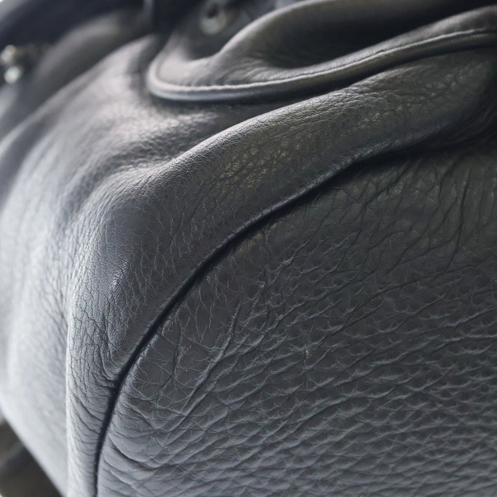 CHROME HEARTS(クロムハーツ) FLERKNEE MINI BACKPACK フレアニー ダガージップ ミニ レザーリュックサック バックパック ブラック