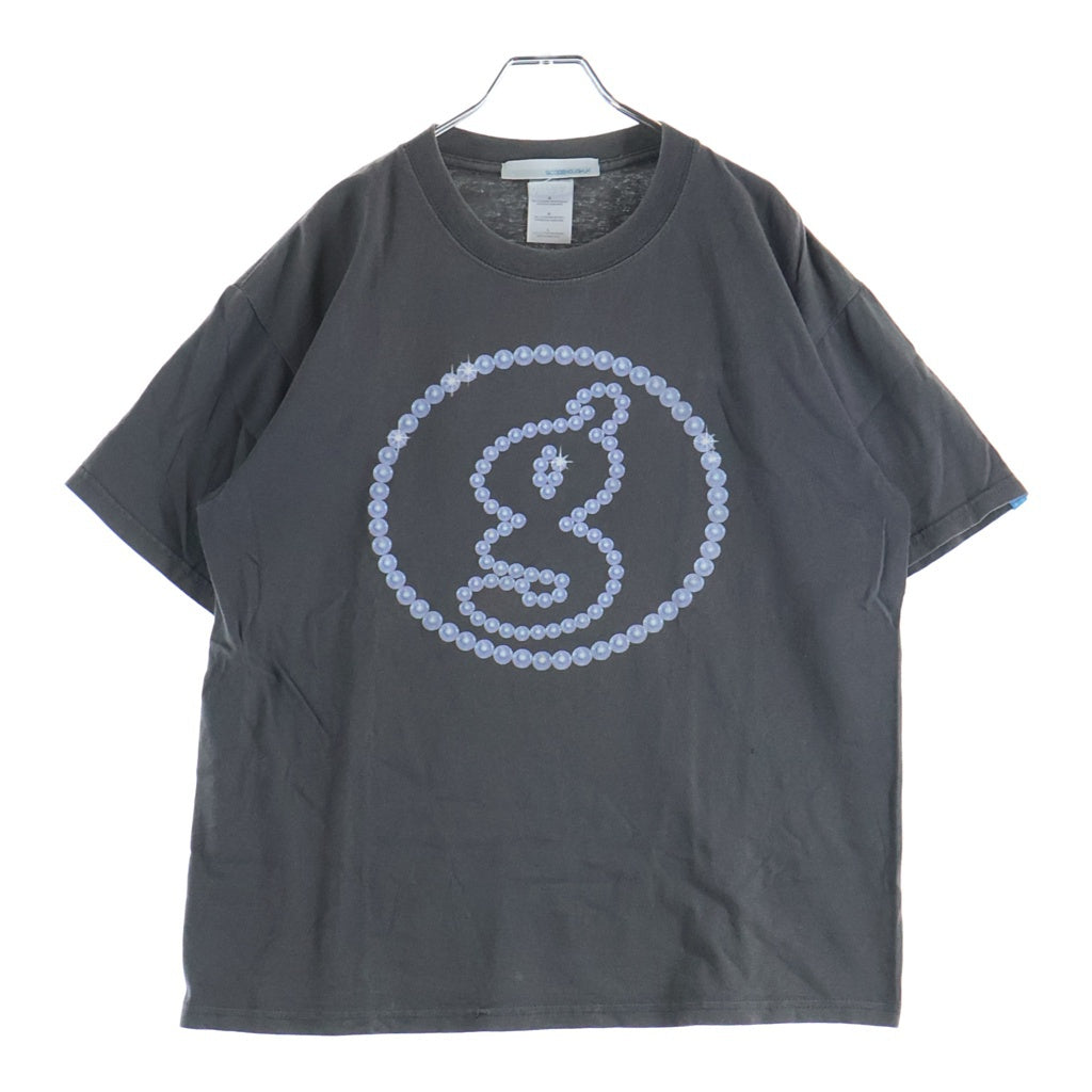 GOODENOUGH(グッドイナフ) 90S VINTAGE ヴィンテージ パールサークル Gロゴプリント クルーネック半袖Tシャツ カットソー グレー