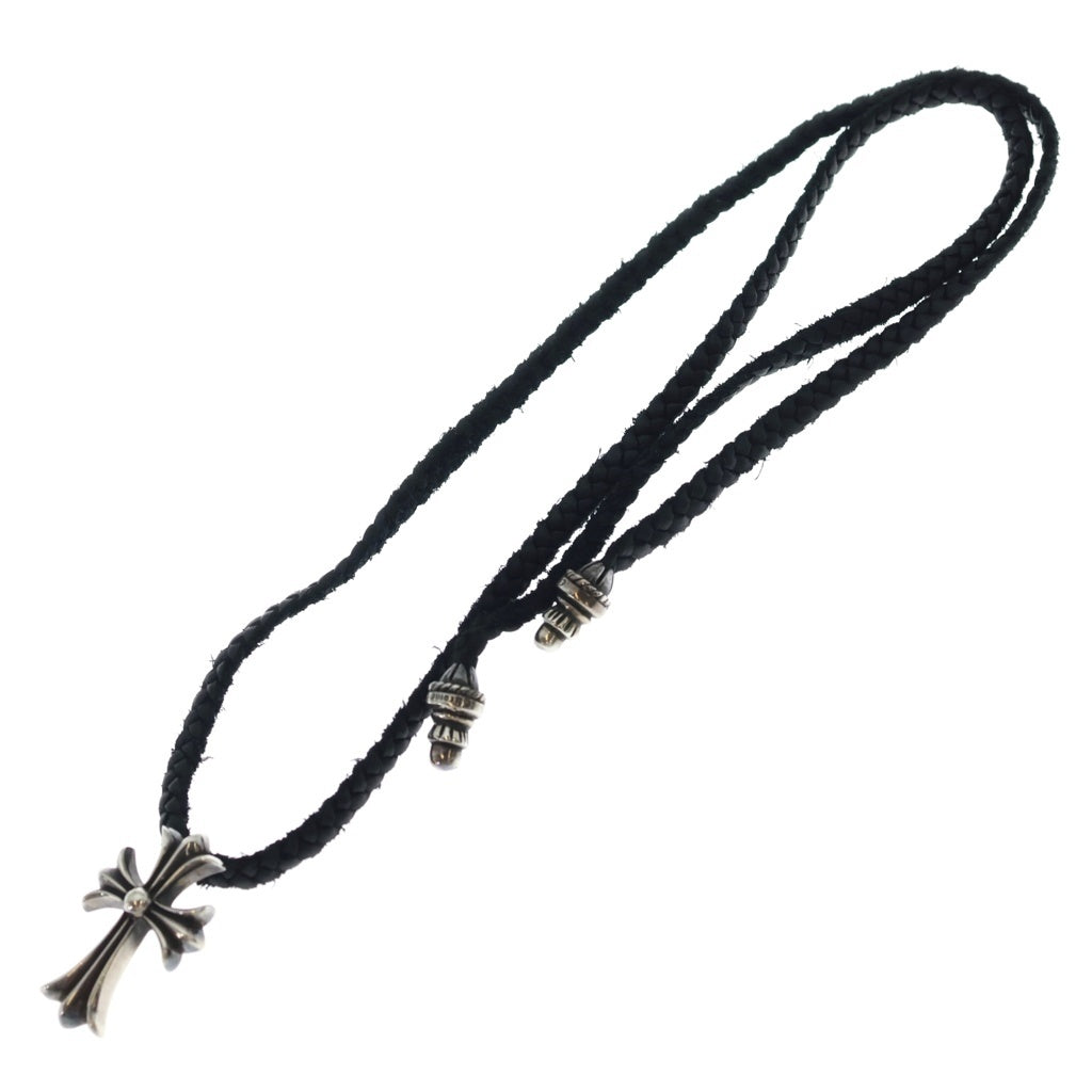 CHROME HEARTS(クロムハーツ) CH CRS SMLスモールCHクロス BC ボロチップブレイド ネックレス シルバー BCA220
