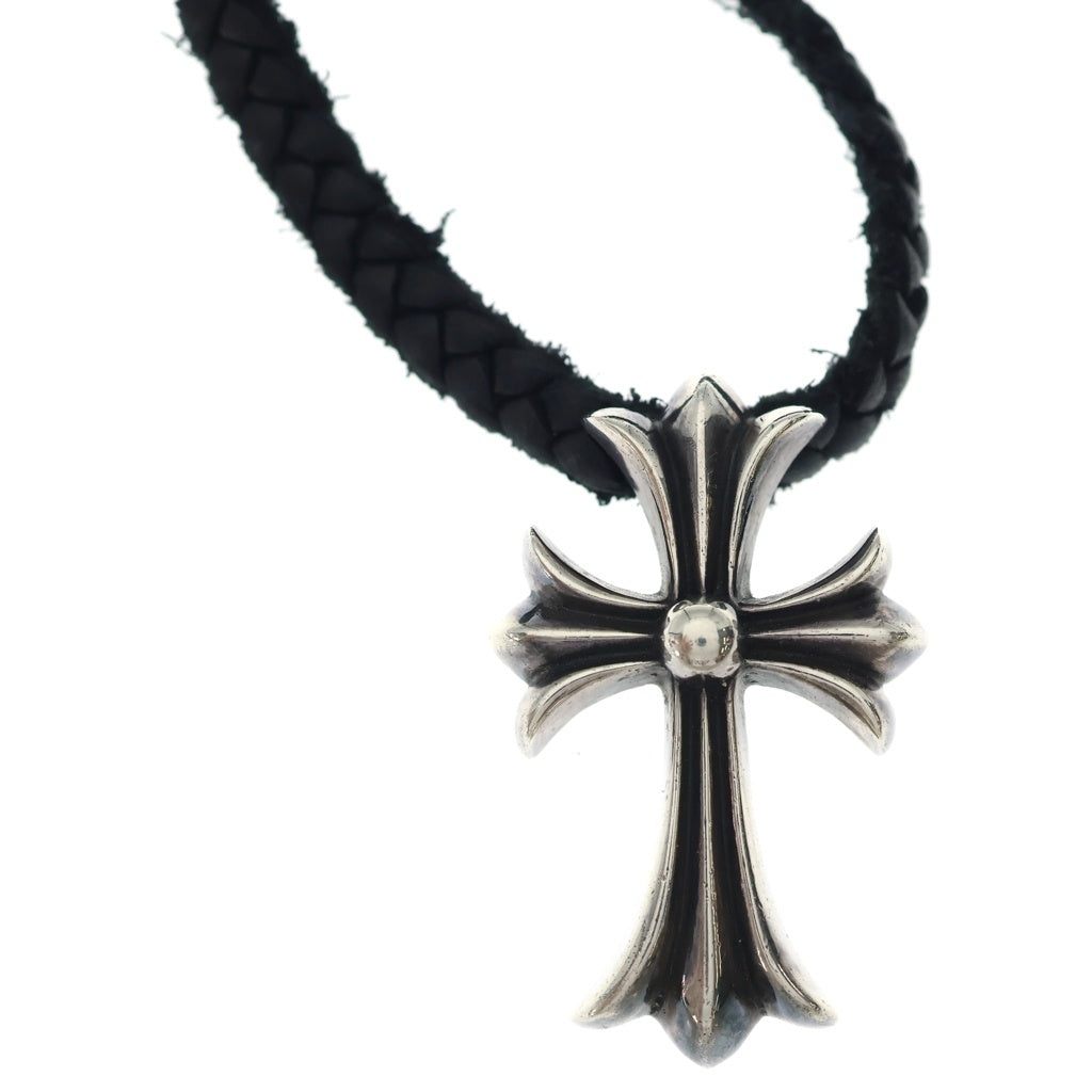CHROME HEARTS(クロムハーツ) CH CRS SMLスモールCHクロス BC ボロチップブレイド ネックレス シルバー BCA220