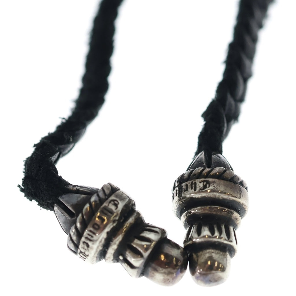 CHROME HEARTS(クロムハーツ) CH CRS SMLスモールCHクロス BC ボロチップブレイド ネックレス シルバー BCA220
