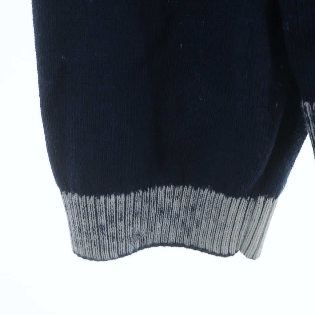 DIESEL(ディーゼル) K-LARENCE-CARDIGAN-B Vネック コットンニット カーディガン ネイビー A11190