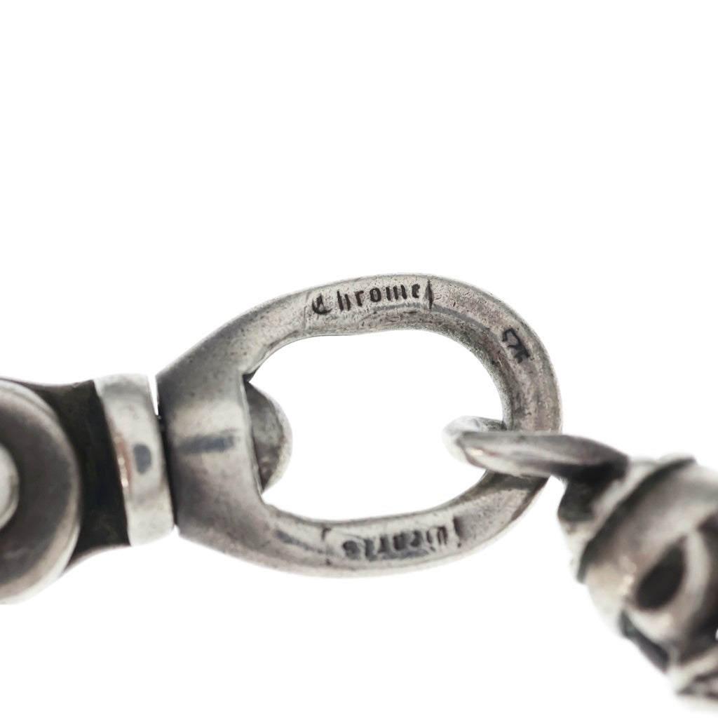 CHROME HEARTS(クロムハーツ) OLD ROLLER SHORT-S 2CLIP オールド ロングローラー 2クリップ ショート ウォレットチェーン シルバー