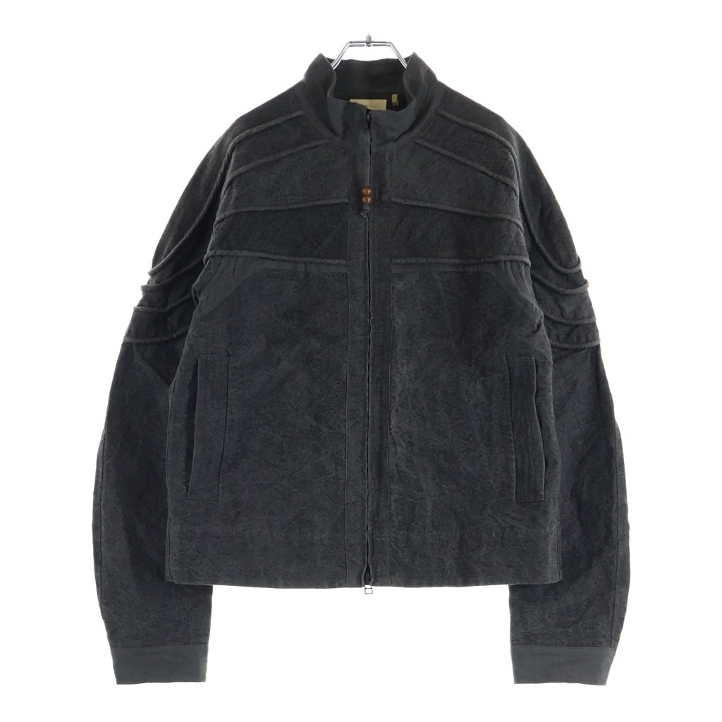 JIAN YE(ジェン イェ) 25SS HERALD JKT ジップアップ スタンドカラー ヘラルド ジャケット ブルゾン チャコール JI-25SS-JK03-2