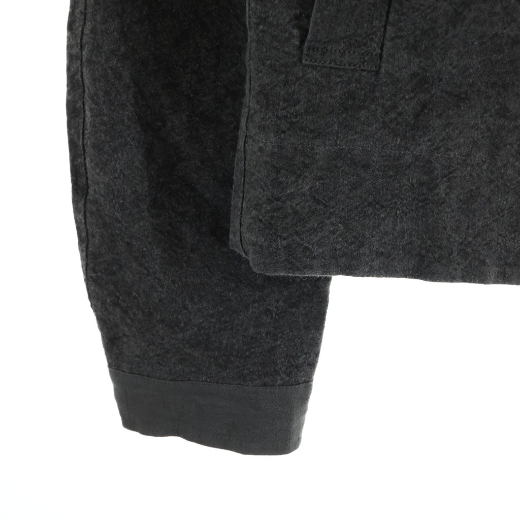 JIAN YE(ジェン イェ) 25SS HERALD JKT ジップアップ スタンドカラー ヘラルド ジャケット ブルゾン チャコール JI-25SS-JK03-2