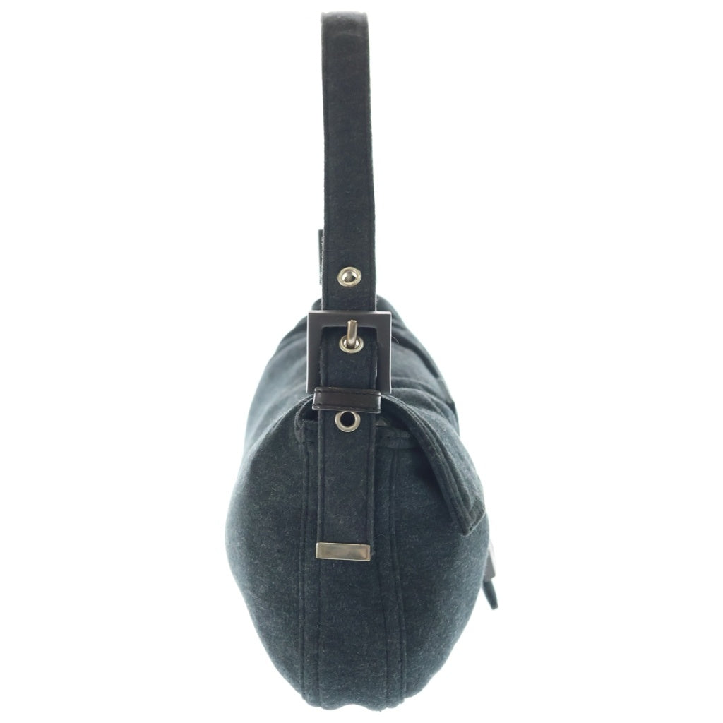 FENDI(フェンディ) マンマバケット コットン FF金具 ワンショルダーバッグ グレー 26424 レディース
