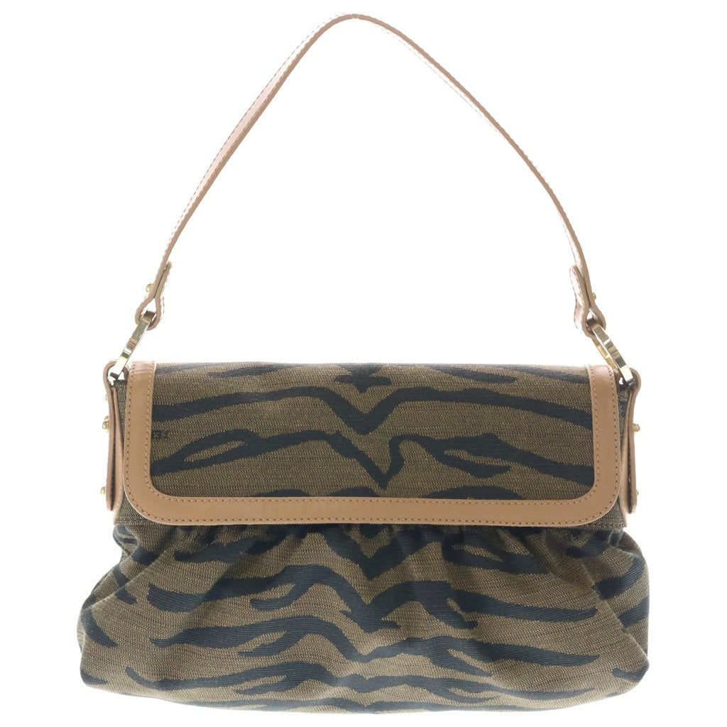 FENDI(フェンディ) タイガーカモ ワンショルダー シェフバッグ ブラウン 8BR353 レディース