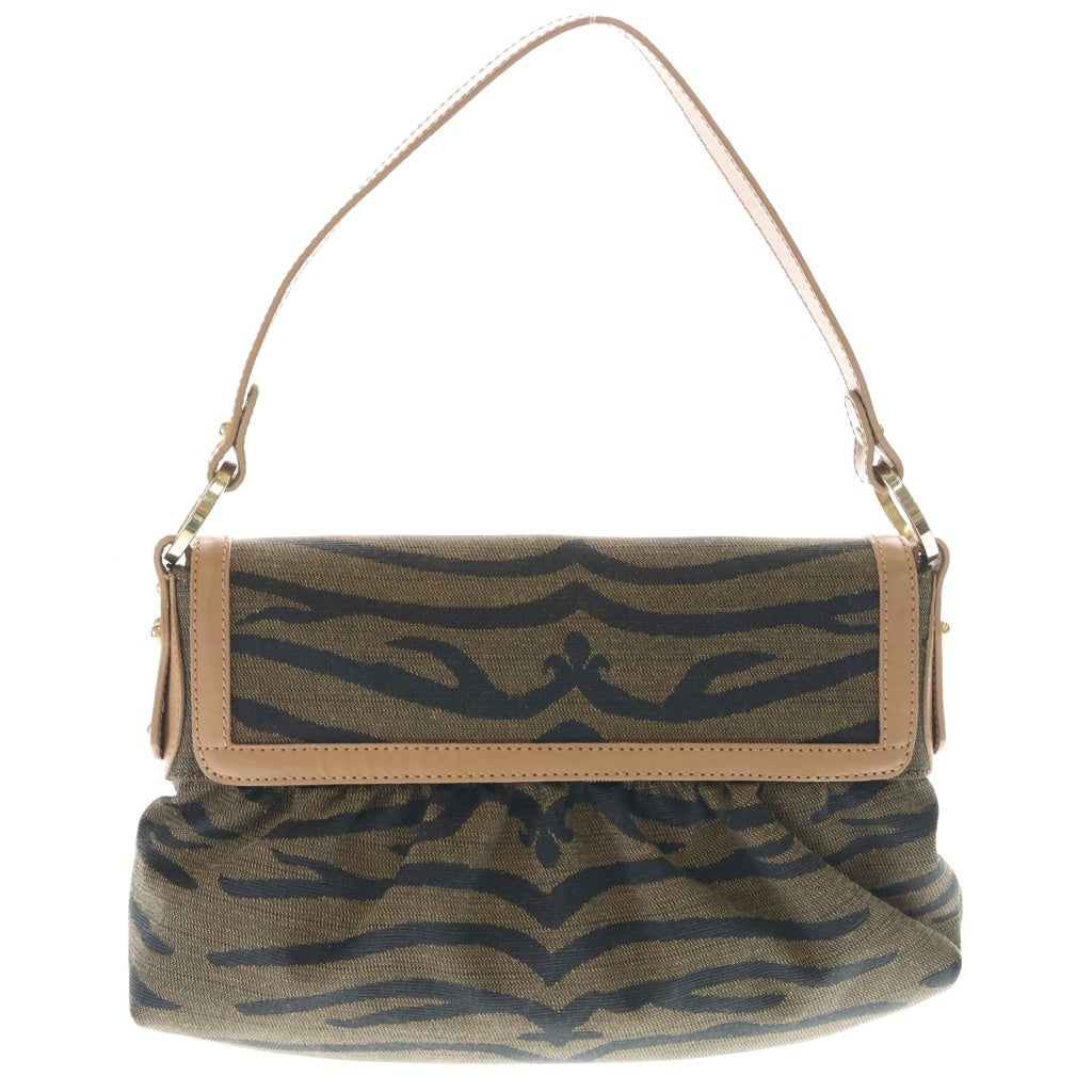 FENDI(フェンディ) タイガーカモ ワンショルダー シェフバッグ ブラウン 8BR353 レディース