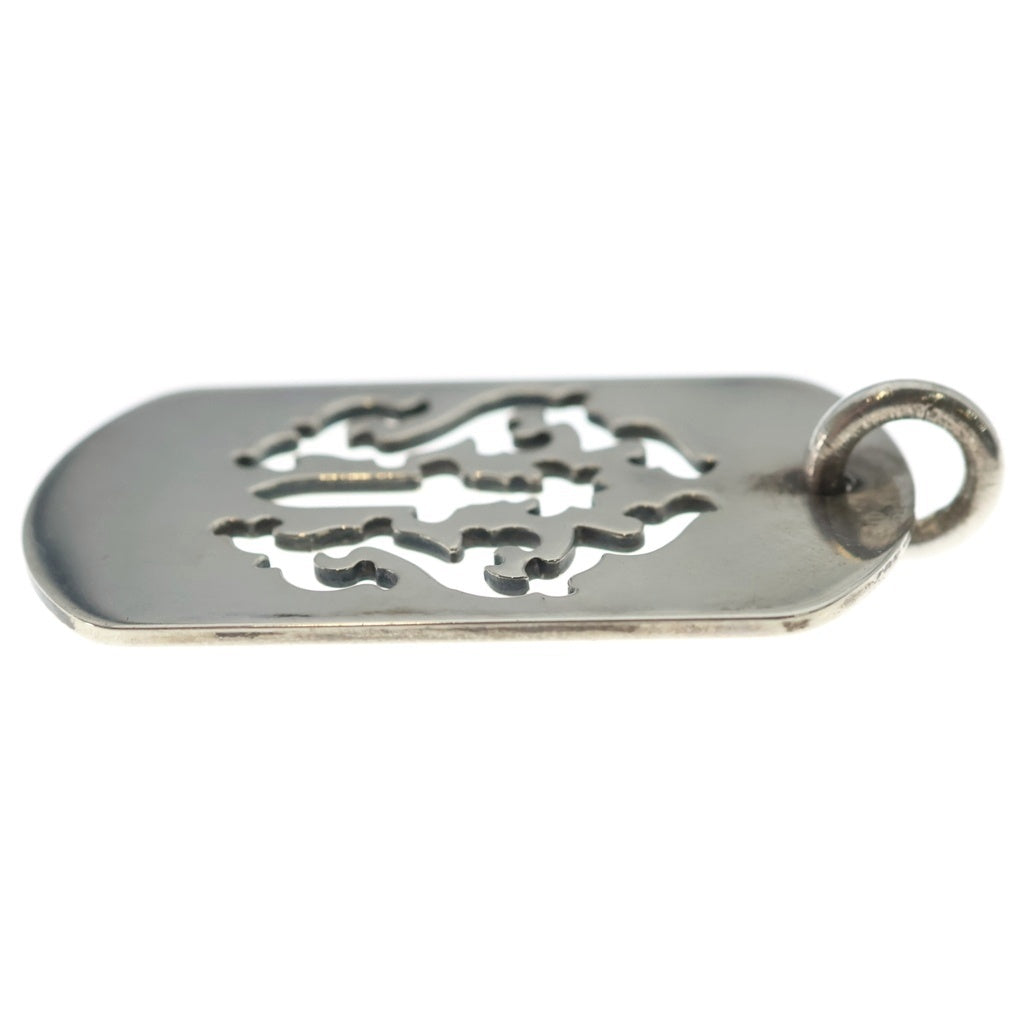 CHROME HEARTS(クロムハーツ) D TAG LRG DAGGER ダガーカットアウトドッグタグ ラージ ドッグタグ ネックレストップ シルバー