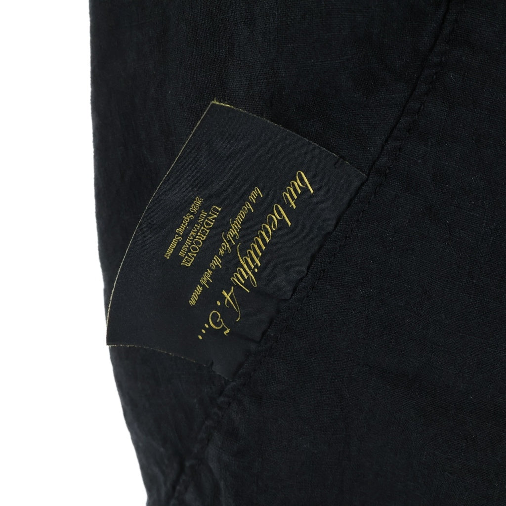 UNDERCOVER(アンダーカバー) 26SS リネン ドローストリング イージーパンツ ブラック UC1F4511