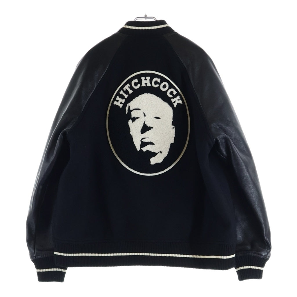UNDERCOVER(アンダーカバー) 22AW HITCHCOCK FACE ヒッチコックフェイス スタジアムジャケット ブラック UC2B4203