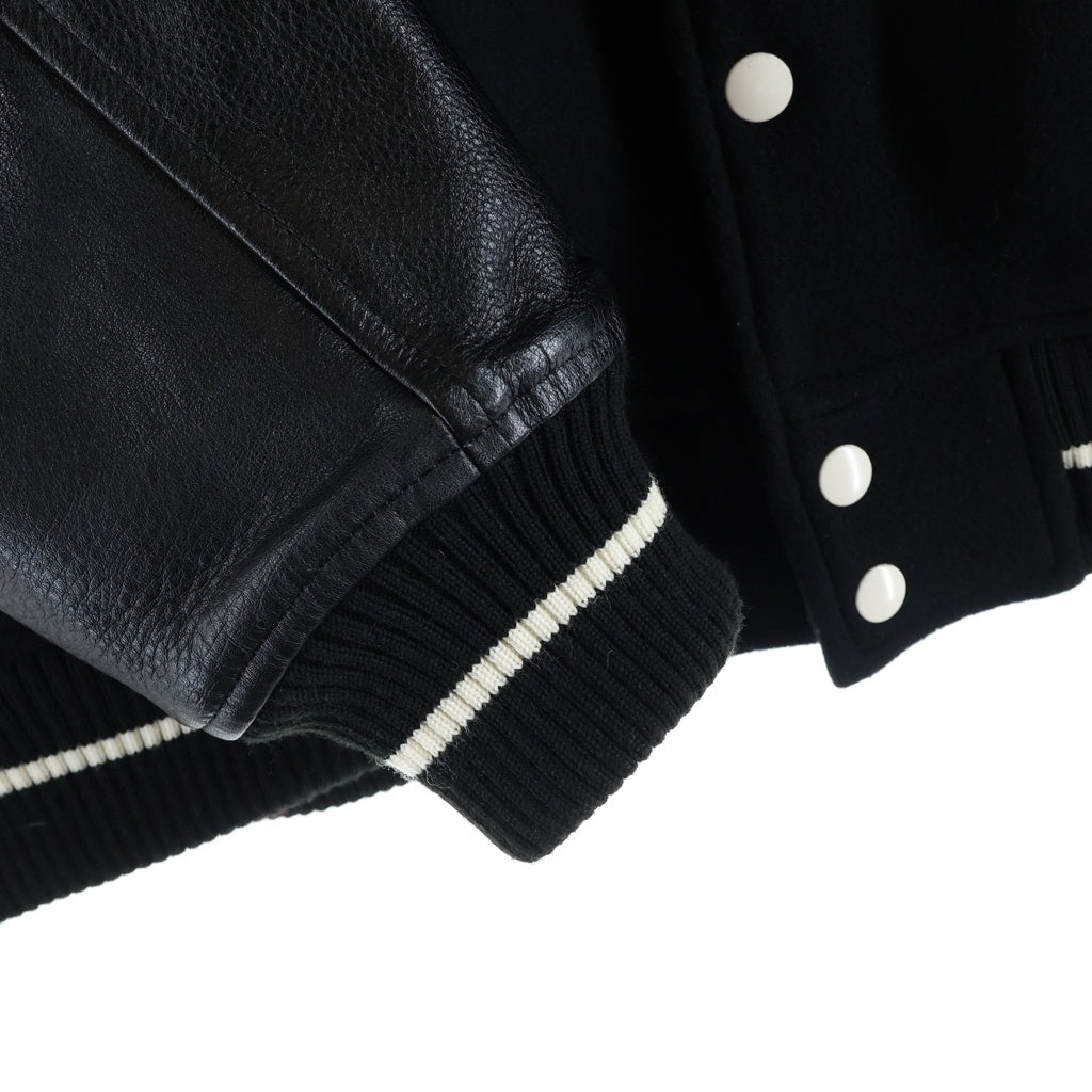 UNDERCOVER(アンダーカバー) 22AW HITCHCOCK FACE ヒッチコックフェイス スタジアムジャケット ブラック UC2B4203
