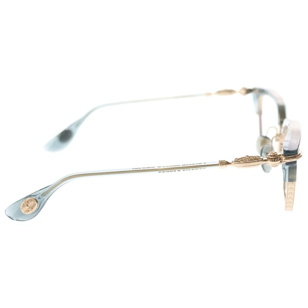 CHROME HEARTS(クロムハーツ) NIPPLOPOLIS ニプロポリス スクエアフレーム サングラス アイウェア 眼鏡 ブルー/シルバー