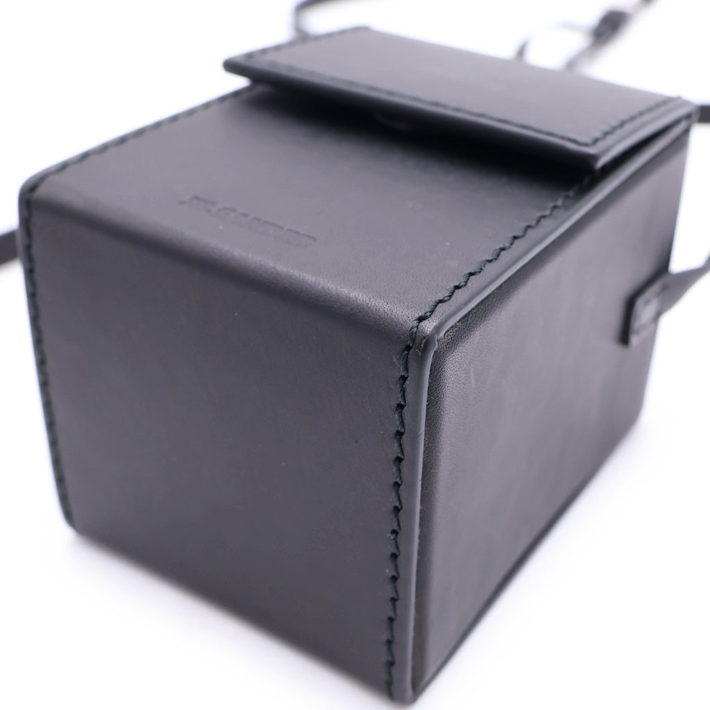 JIL SANDER(ジルサンダー) BOX CROSSBODY ボックス クロスボディ ショルダーポーチ ブラック JSMR840102 レディース