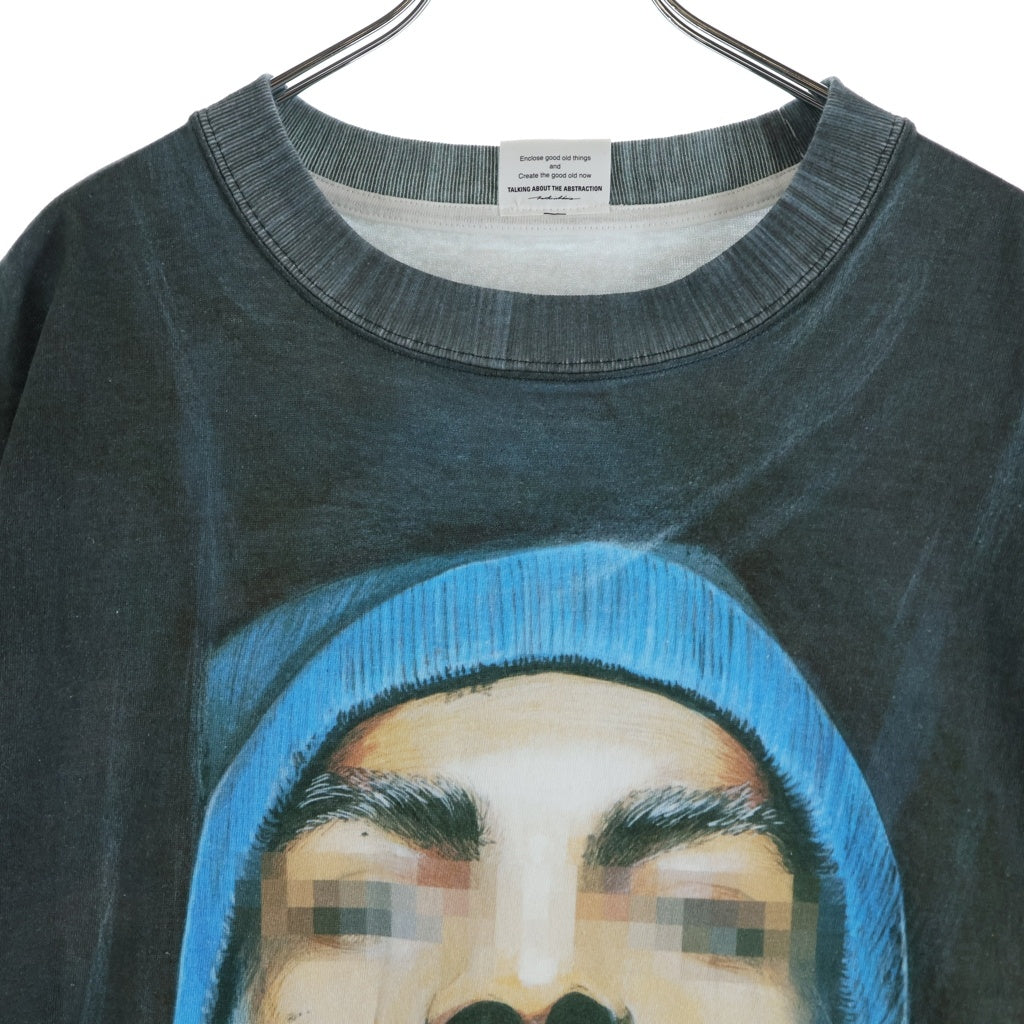 TALKING ABOUT THE ABSTRACTION(トーキング アバウト ザ アブストラクション) 25SS ART REPLICA T-SHIRT アート レプリカ クルーネック半袖Tシャツ カットソー ブラック NPT-T-001