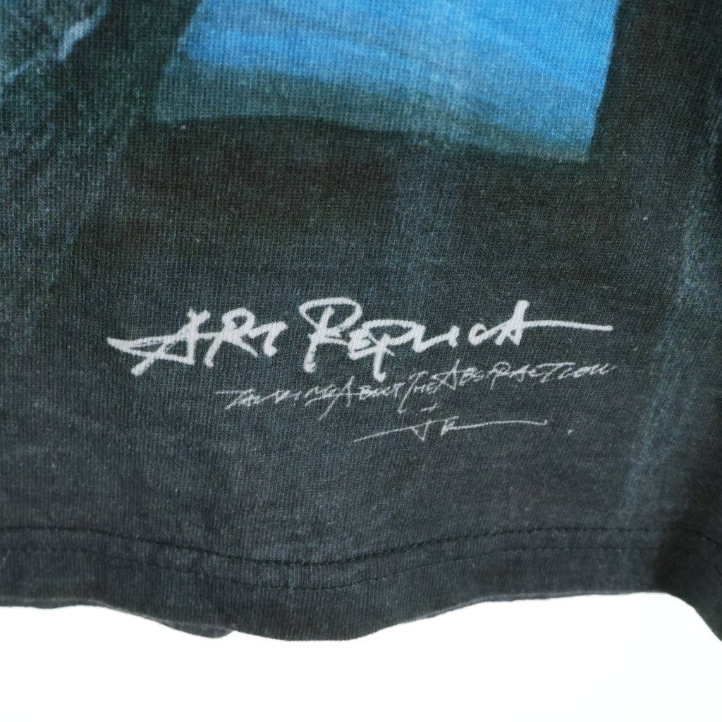 TALKING ABOUT THE ABSTRACTION(トーキング アバウト ザ アブストラクション) 25SS ART REPLICA T-SHIRT アート レプリカ クルーネック半袖Tシャツ カットソー ブラック NPT-T-001