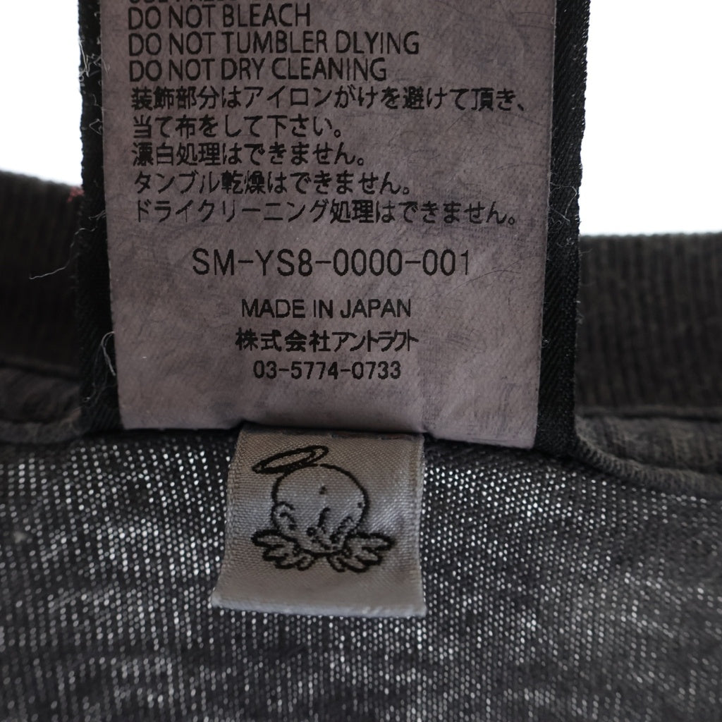 SAINT MICHAEL(セントマイケル) 24SS COLOFUL SAINT SS TEE カラフルロゴ プリント クルーネック半袖Tシャツ カットソー ブラック SM-YS8-0000-001