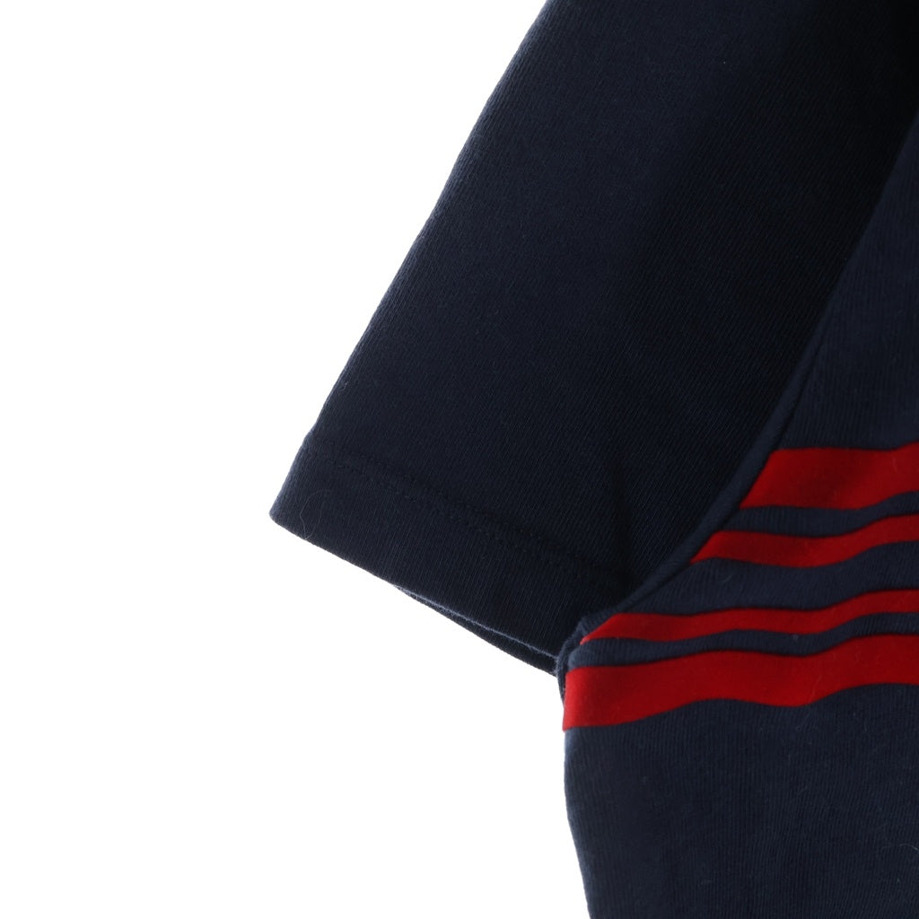 MONCLER(モンクレール) 20SS MAGLIA T-SHIRT フロントプリントクルーネック半袖Tシャツカットソー ネイビー F20918C75410
