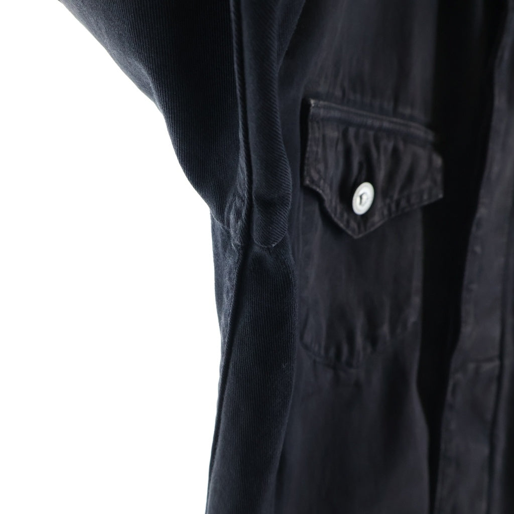 VERSACE(ヴェルサーチ) JEANS SIGNATURE デニムジャケット メデューサボタン アウター ブラック