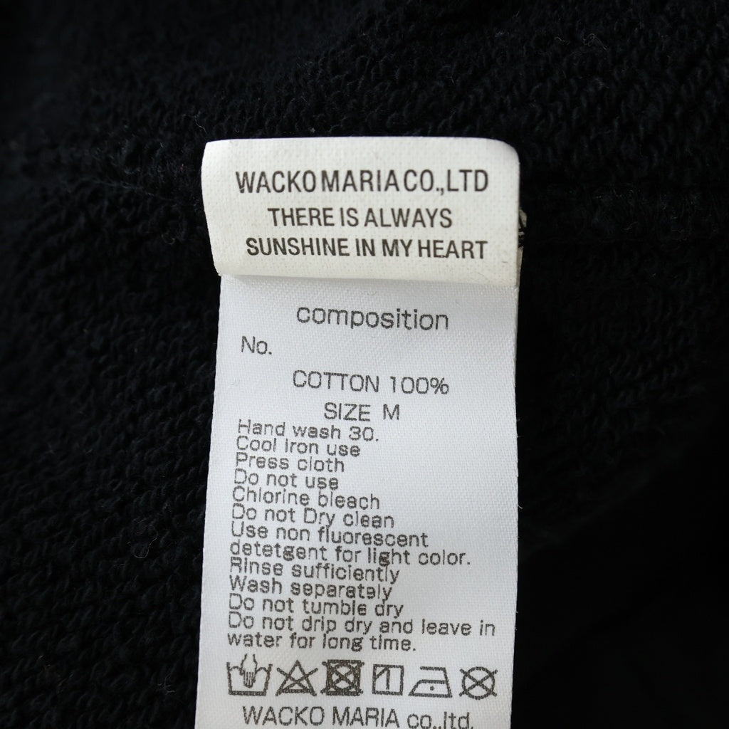 WACKO MARIA(ワコマリア) MIDDLE WEIGHT PULLOVER SWEAT SHIRT ミドルウエイト プルオーバースウェットフーディ パーカー ブラック
