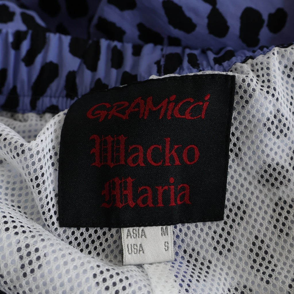 WACKO MARIA(ワコマリア) 23SS ×GRAMICCI グラミチ レオパード ナイロントラックパンツ ブルー GMP3-S3024