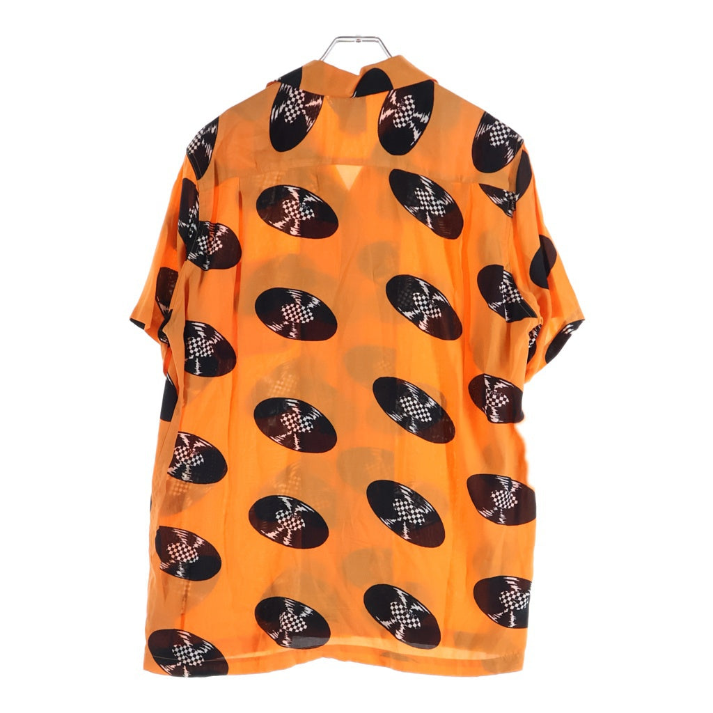 WACKO MARIA(ワコマリア) 21SS ×VANS バンズ レコード 半袖ハワイアン オープンカラー レーヨンアロハシャツ オレンジ