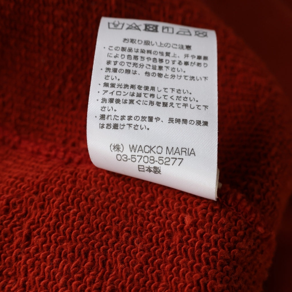 WACKO MARIA(ワコマリア) 24SS HEAVY WEIGHT PULLOVER SWEAT SHIRT ヘビーウエイト プルオーバースウェットフーディ パーカー レッド