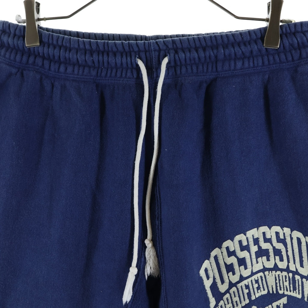 SAINT MICHAEL(セントマイケル) 22AW POSSESION SWT PNT ポゼッション ドローストリング スウェットパンツ ネイビー SM-A22-0000-032