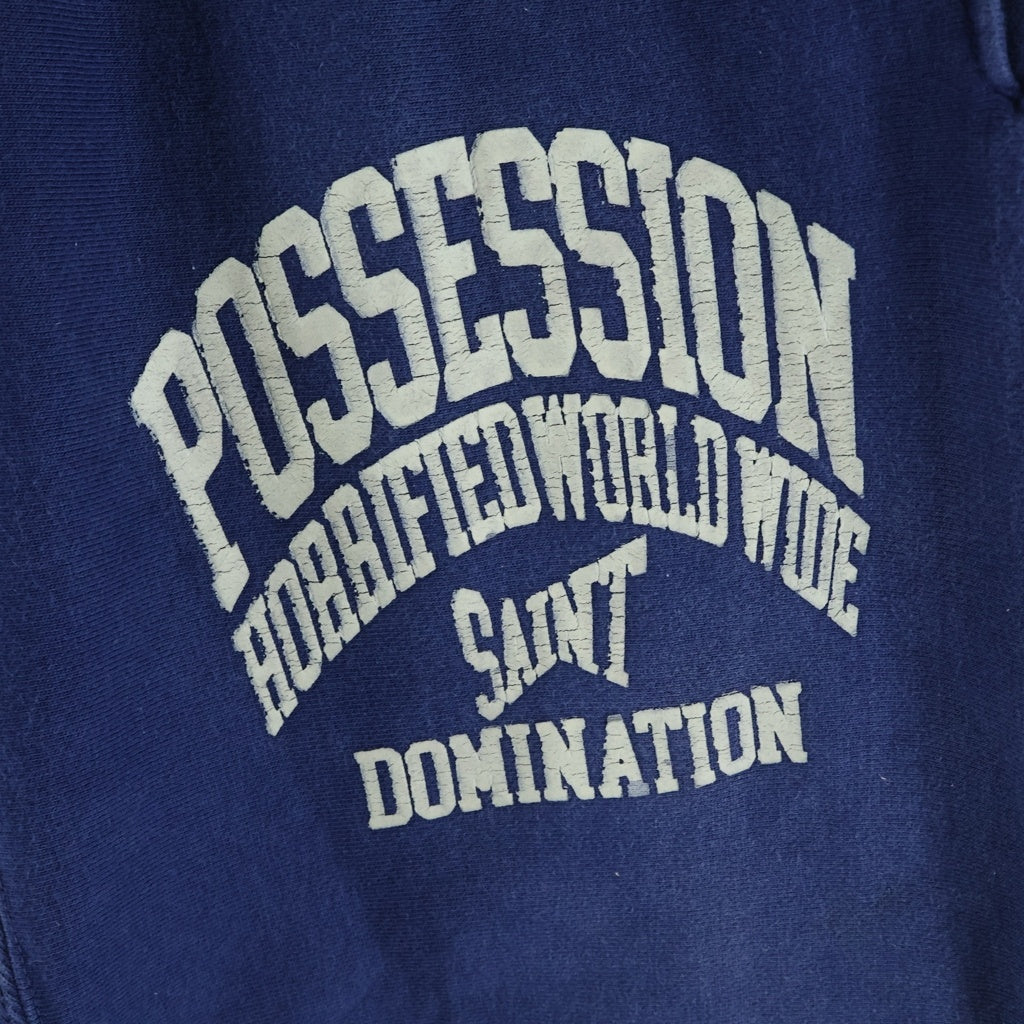 SAINT MICHAEL(セントマイケル) 22AW POSSESION SWT PNT ポゼッション ドローストリング スウェットパンツ ネイビー SM-A22-0000-032