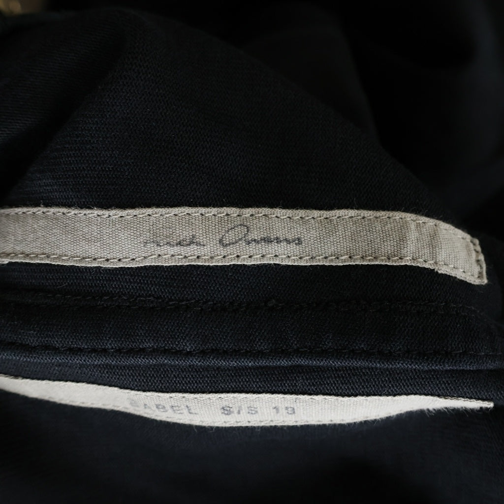 Rick Owens(リックオウエンス) 19SS BABEL CARBO JOG バベル コットン カーゴ ジョグパンツ ブラック RU19S2396-BA