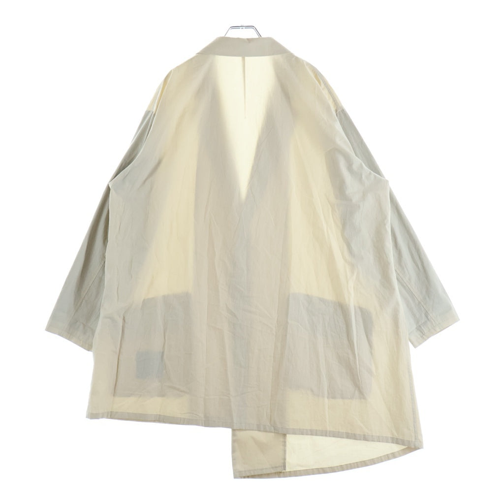 Y's(ワイズ) COTTON BROAD BIG JACKET コットン ブロード ビッグ シングルテーラードジャケット レディース ベージュ YK-J12-014