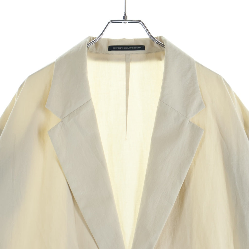 Y's(ワイズ) COTTON BROAD BIG JACKET コットン ブロード ビッグ シングルテーラードジャケット レディース ベージュ YK-J12-014