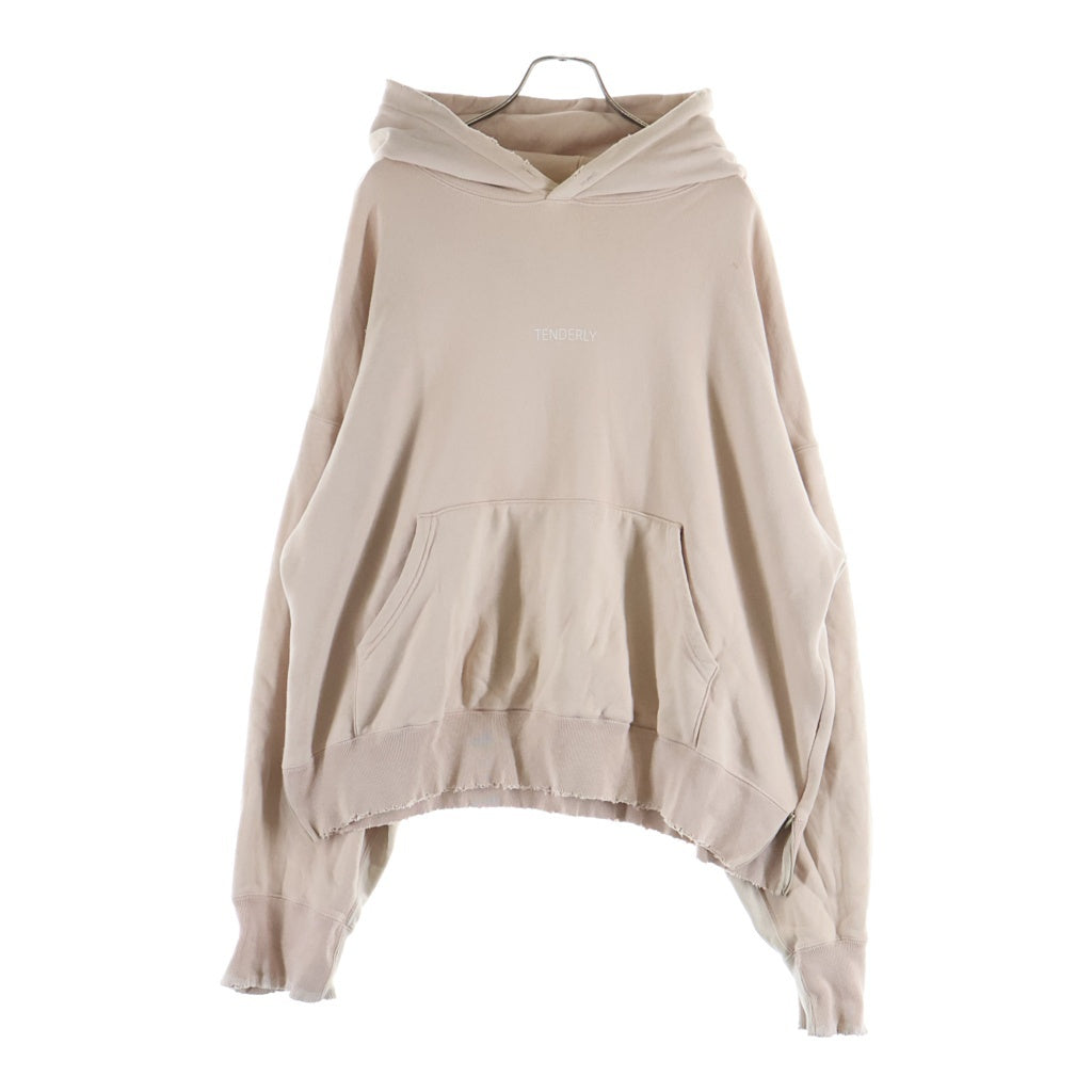 Stein(シュタイン) OVERSIZED REBUILD SWEAT HOODED オーバーサイズ デストロイ加工 プルオーバースウェットパーカー フーディー ピンクベージュ ST.109