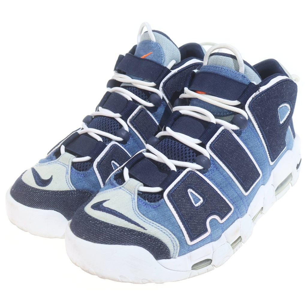 NIKE(ナイキ) Air More Uptempo Denim エアモアアップテンポ デニム ミッドカットスニーカー インディゴ US10/28cm CJ6125-100
