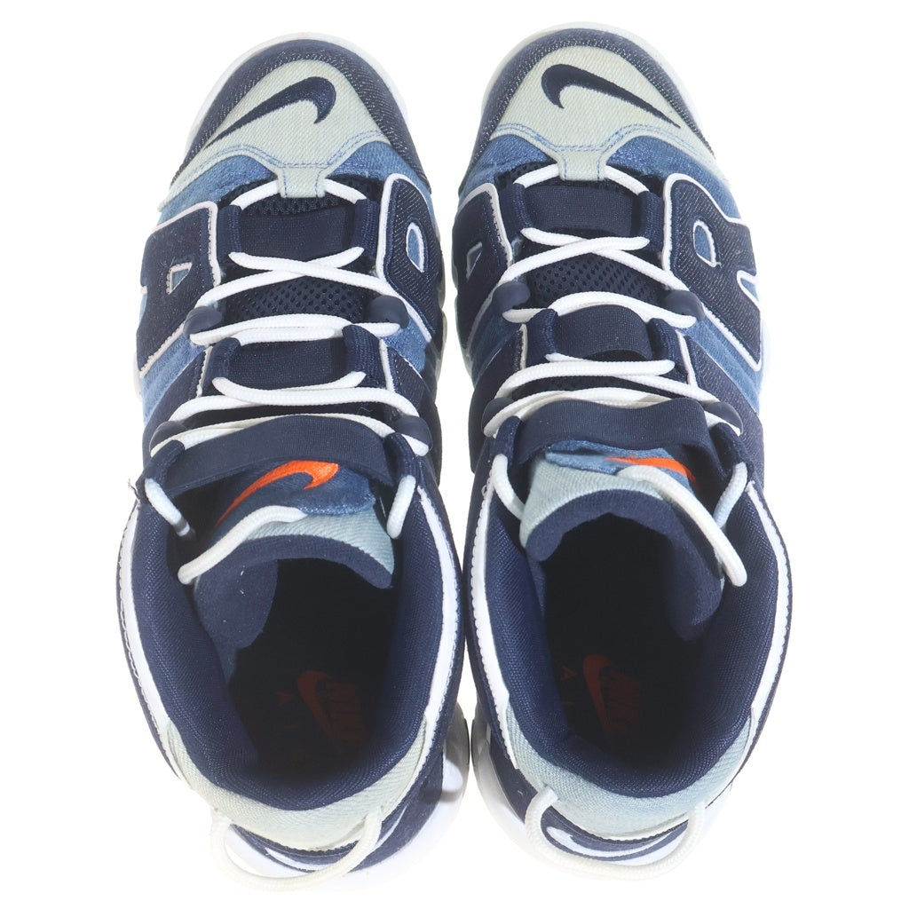 NIKE(ナイキ) Air More Uptempo Denim エアモアアップテンポ デニム ミッドカットスニーカー インディゴ US10/28cm CJ6125-100
