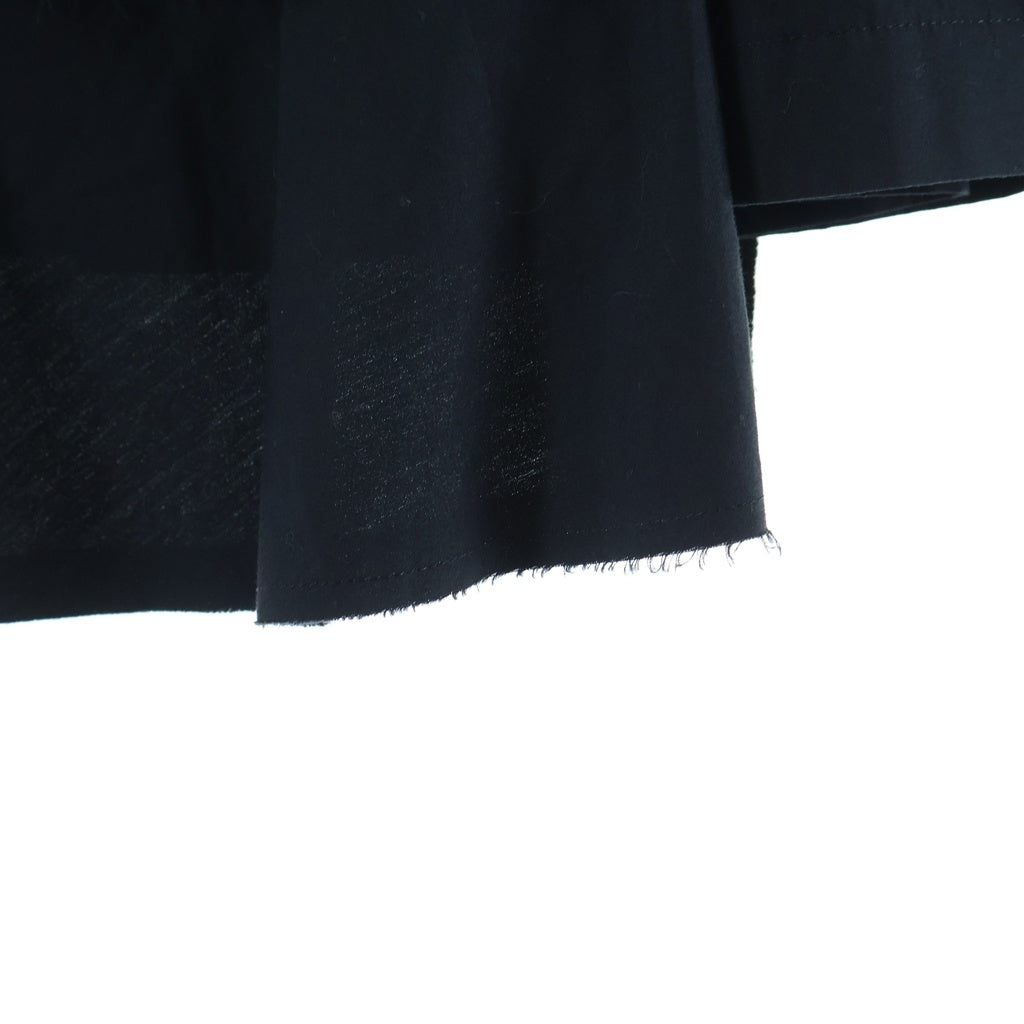 COMME des GARCONS(コムデギャルソン) 13SS AD2012 ドッキング加工 プリーツ コットンスカート レディース ブラック GK-S039