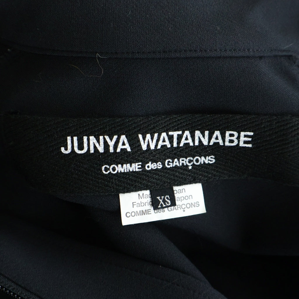 JUNYA WATANABE COMME des GARCONS(ジュンヤワタナベ コムデギャルソン) 17SS AD2016 アームチェーンプリント クロップド トラックジャケット ブラック JS-J021 レディース