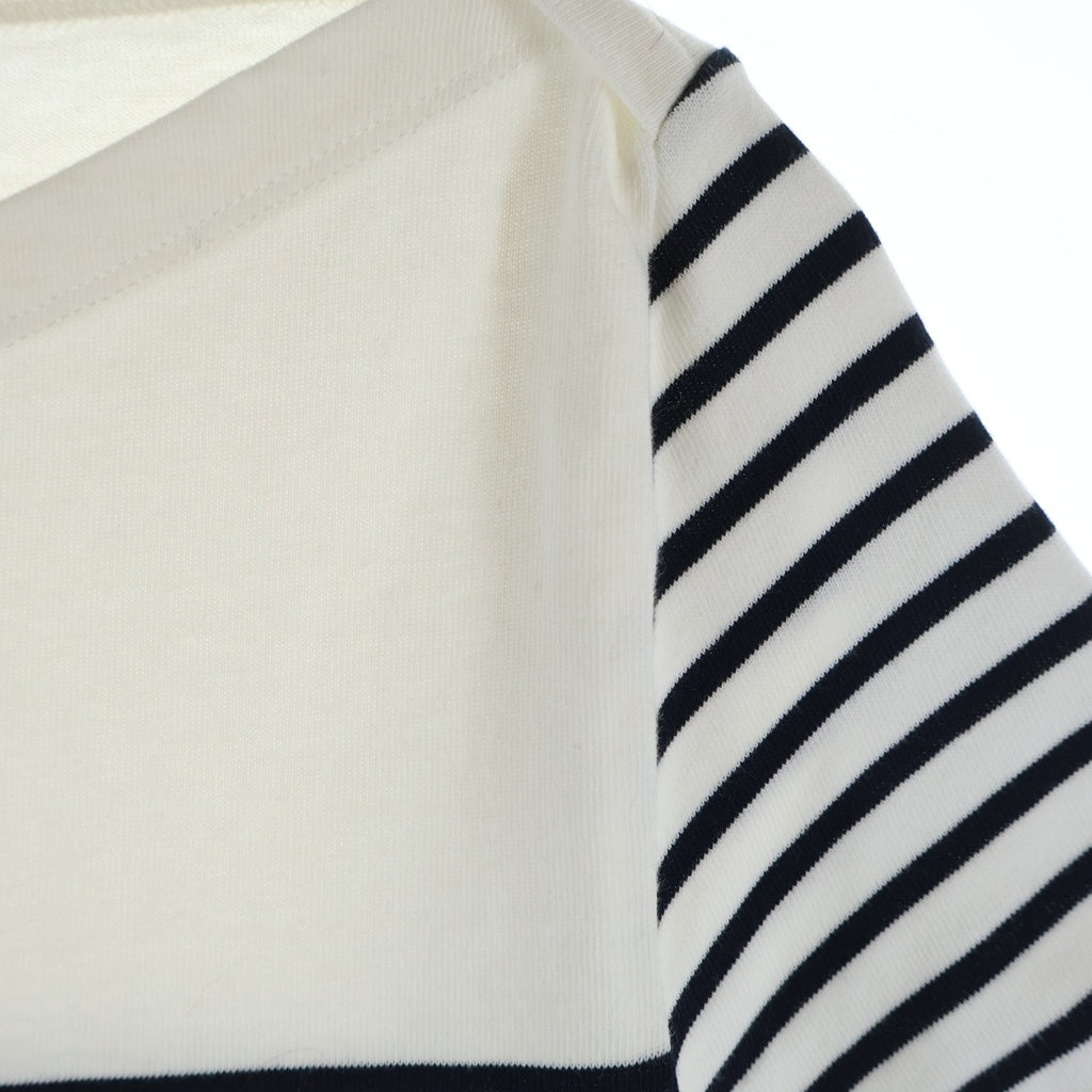 Christian Dior(クリスチャンディオール) DIORIVIERA ディオールヴィエラ マリンボーダー クルーネック クロップド半袖Tシャツ カットソー ホワイト 243T31A4085
