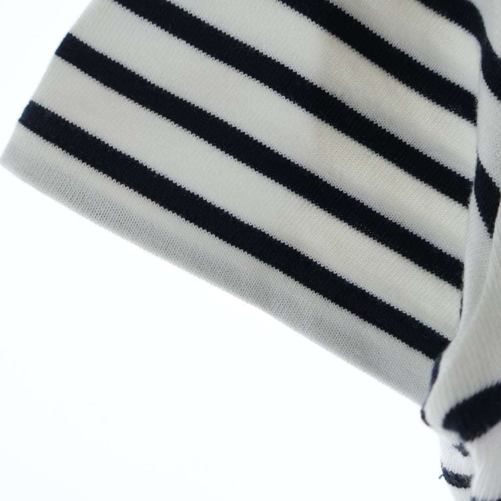 Christian Dior(クリスチャンディオール) DIORIVIERA ディオールヴィエラ マリンボーダー クルーネック クロップド半袖Tシャツ カットソー ホワイト 243T31A4085