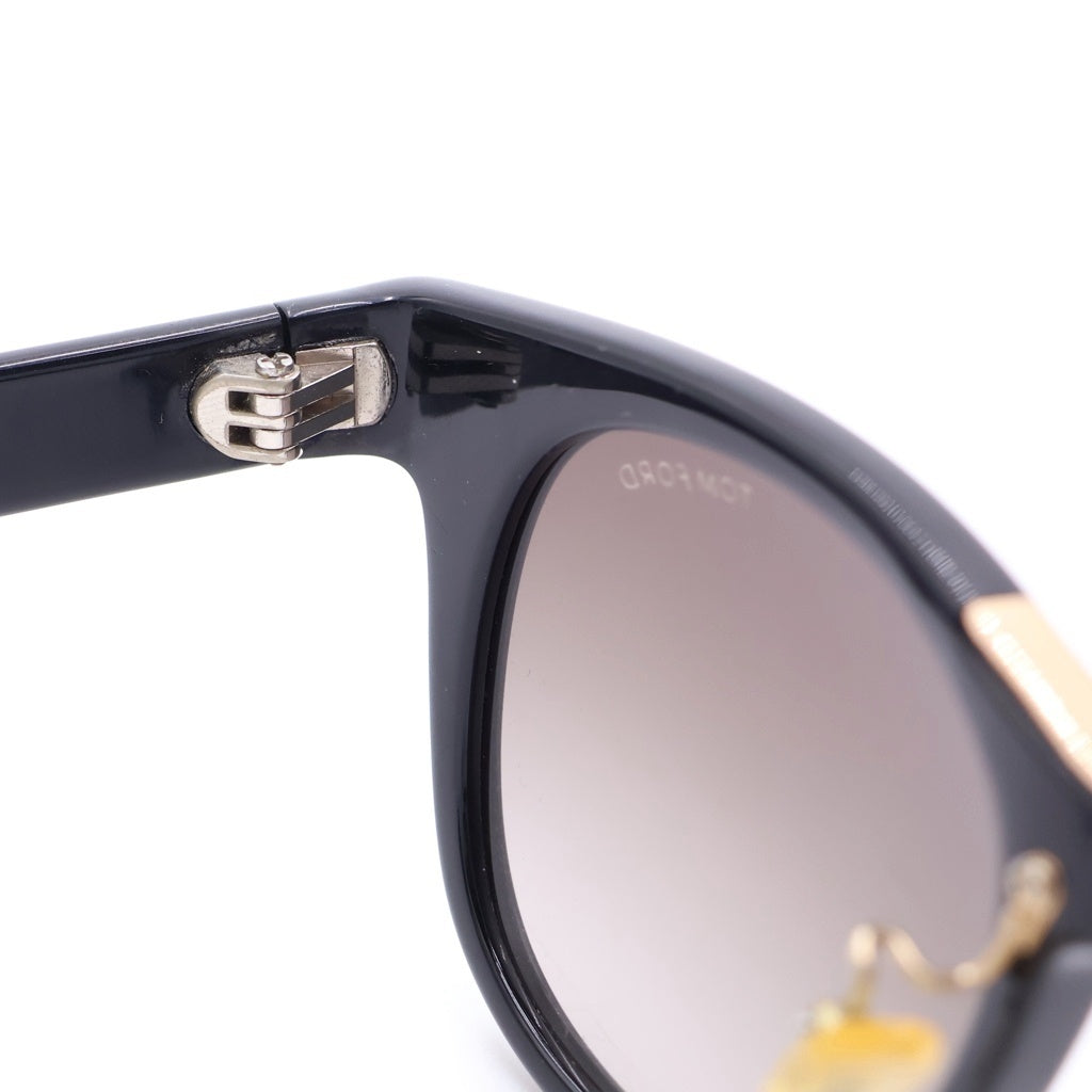 TOM FORD(トムフォード) ロゴ刻印 ウェリントンフレーム サングラス メガネ ブラック TF9257