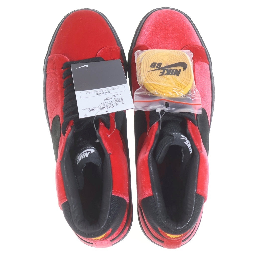 NIKE(ナイキ) ×KEVIN BRADLEY ZOOM BLAZER MID ISO HELL ケビンブラッドリー ズームブレザー ヘル ミッドカットスニーカー レッド US9/27cm CD2569-600