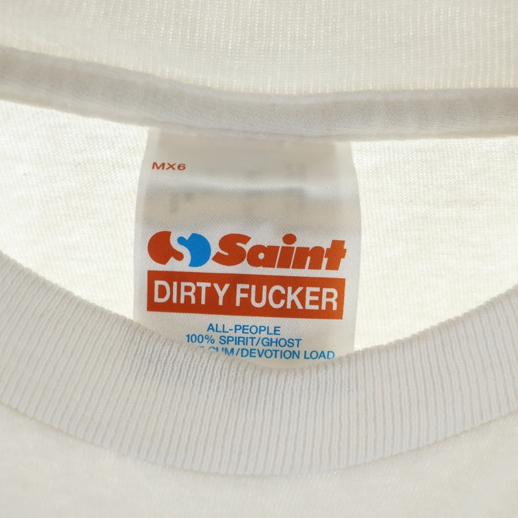 SAINT MICHAEL(セントマイケル) 25SS×FRIENDS FRD_SS TEE フレンズ グラフィックプリント Tシャツ 半袖 カットソー バックプリント ホワイト SM-HR8-0000-C57