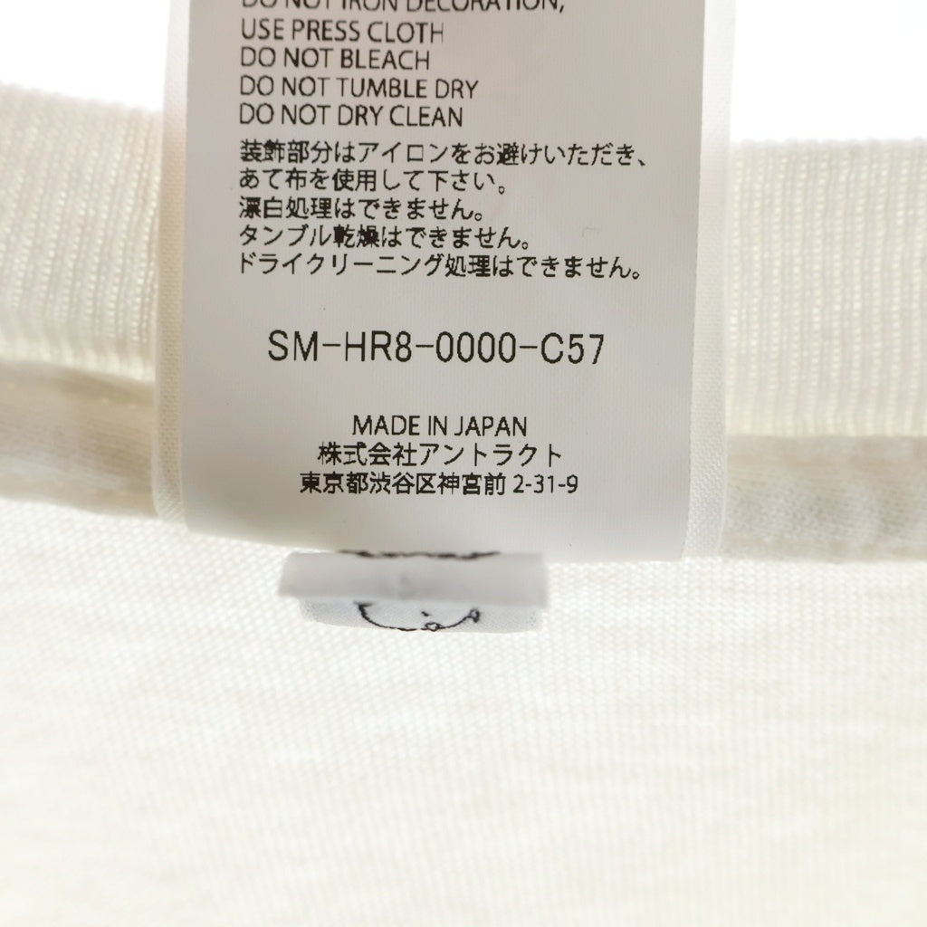 SAINT MICHAEL(セントマイケル) 25SS×FRIENDS FRD_SS TEE フレンズ グラフィックプリント Tシャツ 半袖 カットソー バックプリント ホワイト SM-HR8-0000-C57