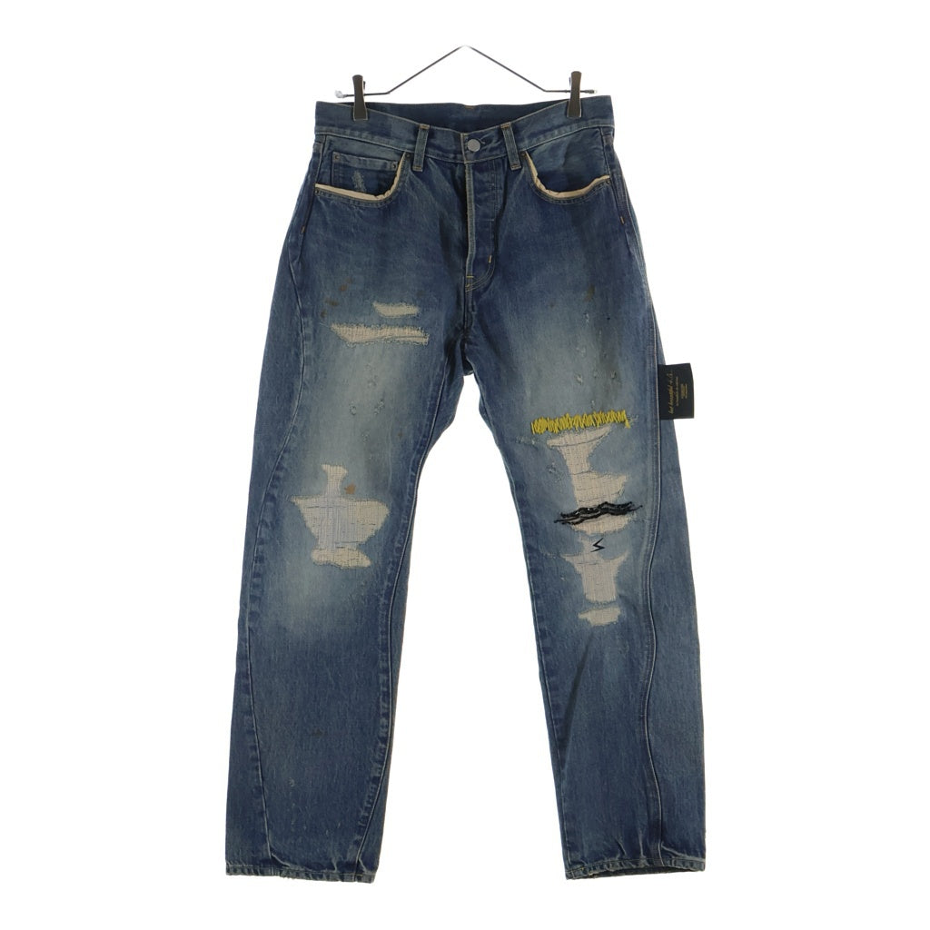 UNDERCOVER(アンダーカバー) 26SS BUT BEAUTIFUL DAMEGED DENIM PANTS バットビューティフル ダメージ加工 デニムパンツ インディゴ UC1F4503-1